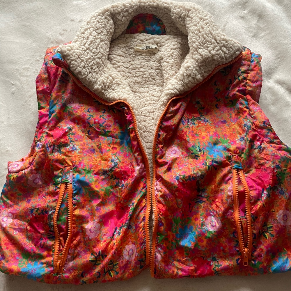 Natural Life Cream Sherpa Vest